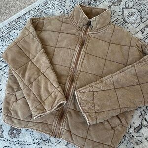 Free People Dolman Quilted Jacket - SIZE XS; toasted coconut color